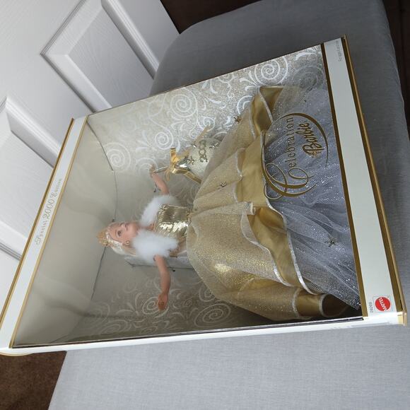 Celebration Barbie Doll Special 2000 Edition NIB NRFB 28269 Vtg Y2K gold blond - Picture 6 of 7